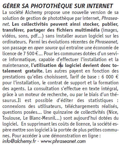Phraseanet, solution utilisée par les administrations pour gérer leurs fonds photo et multimédia